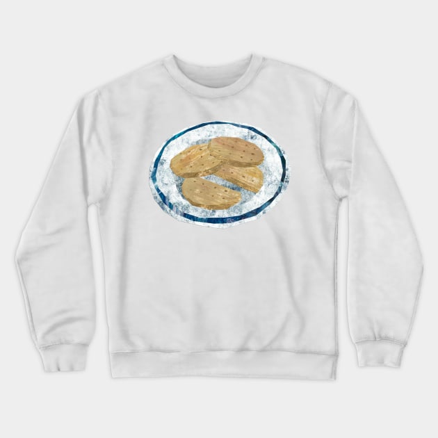 Plate of Biscuits (UK) Crewneck Sweatshirt by Babban Gaelg